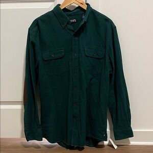 Chaps Forest Green Button-Down Shirt
